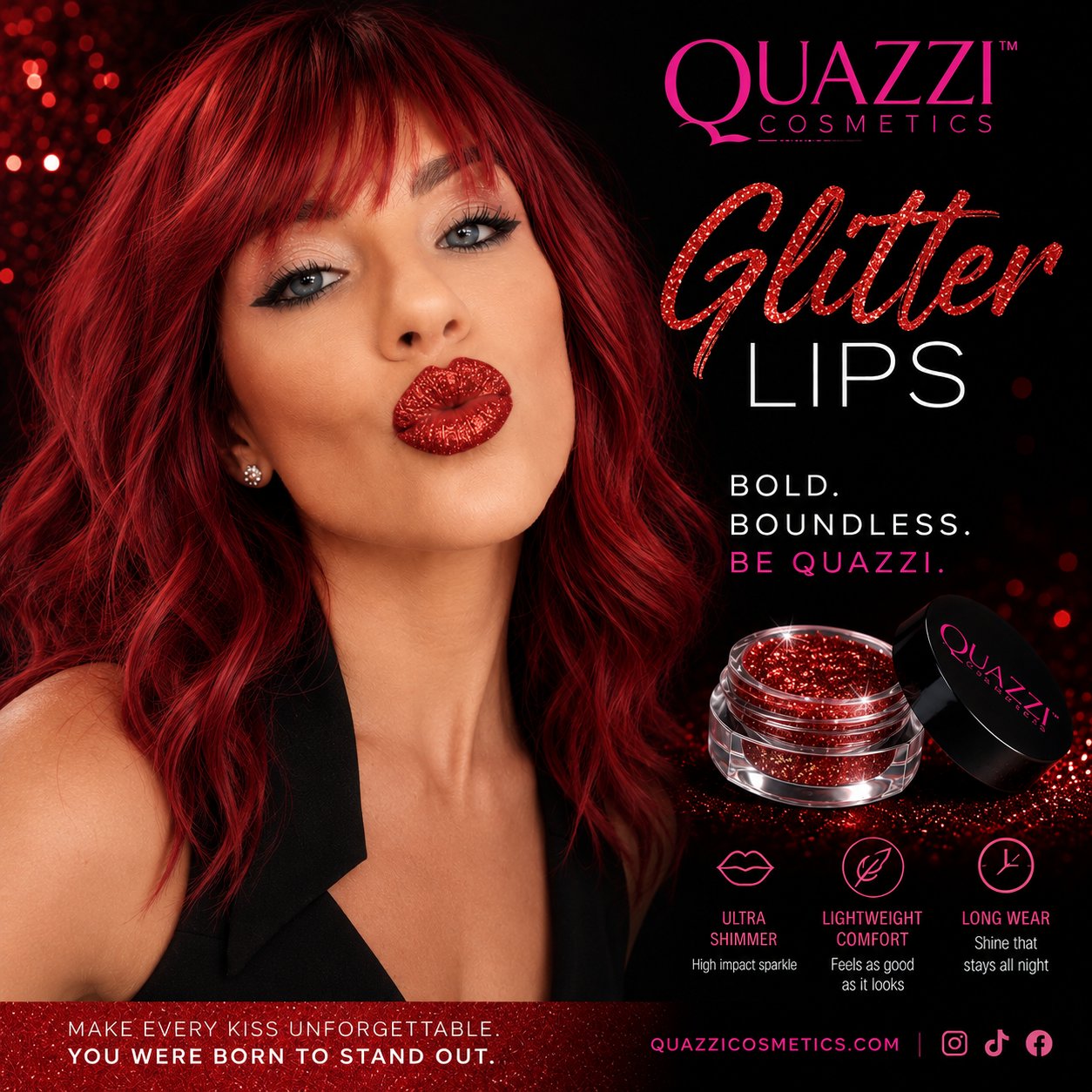 Quazzi Glitter Lips